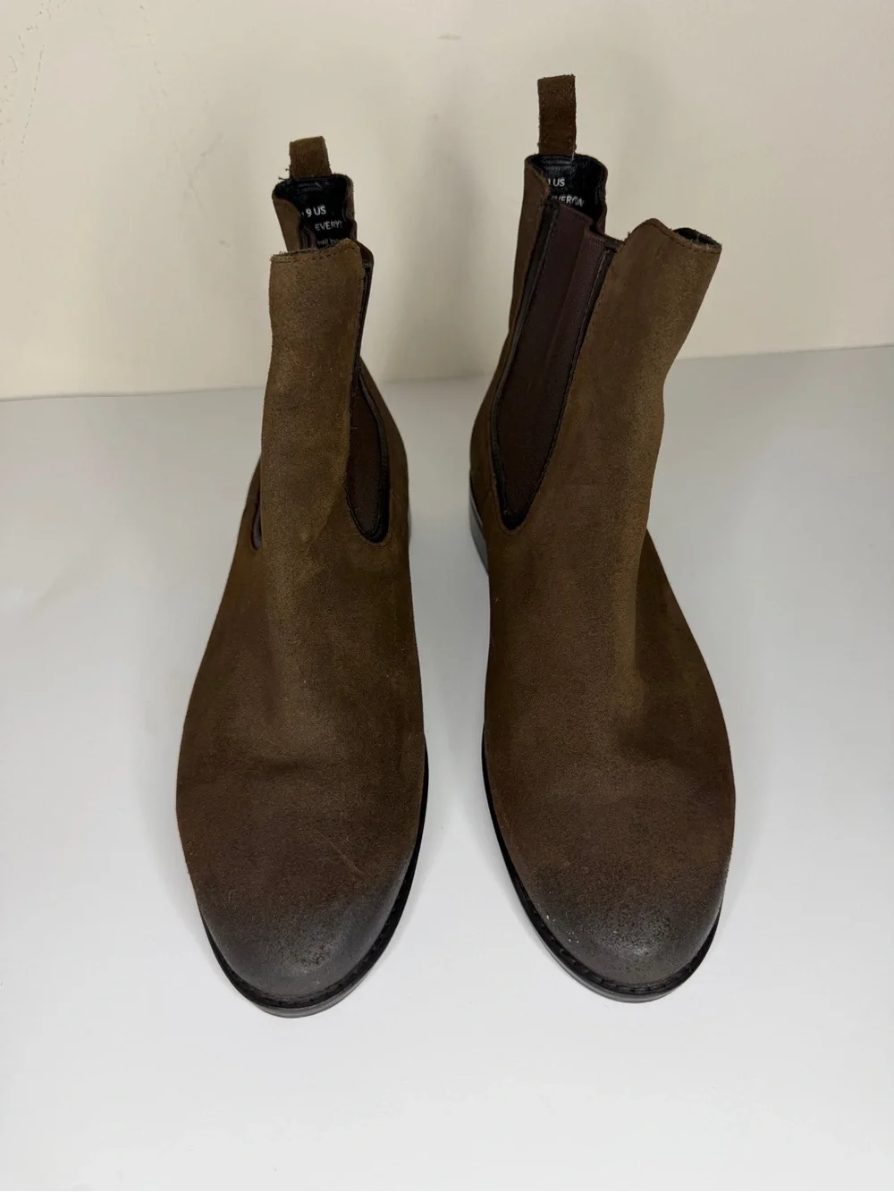 Thursday Boot Co Everyday Chelsea Brown Leather Ankle Boots Booties Women Size 9